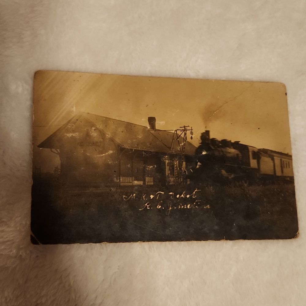 1909 Railroad Junction Missouri Vintage Postcard